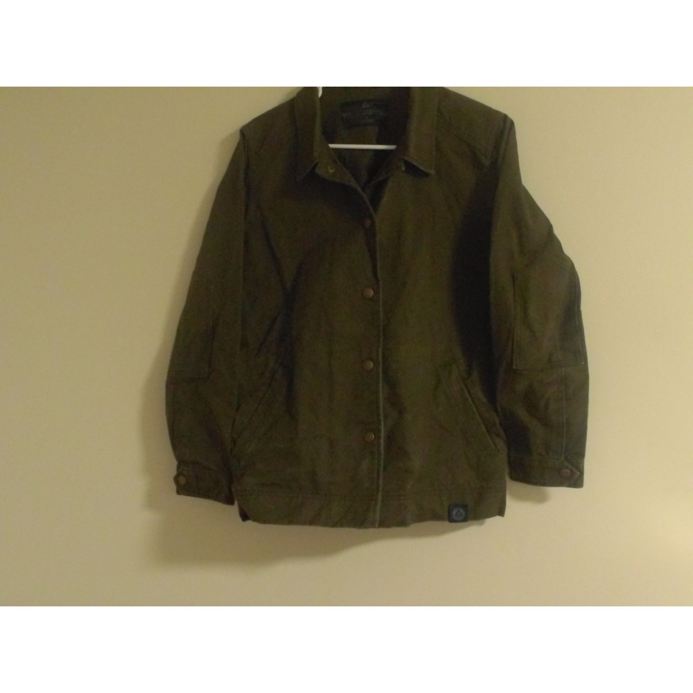 American Giant Mens Chore Jacket Olive Green Canvas Utility Workwear Coat XL
